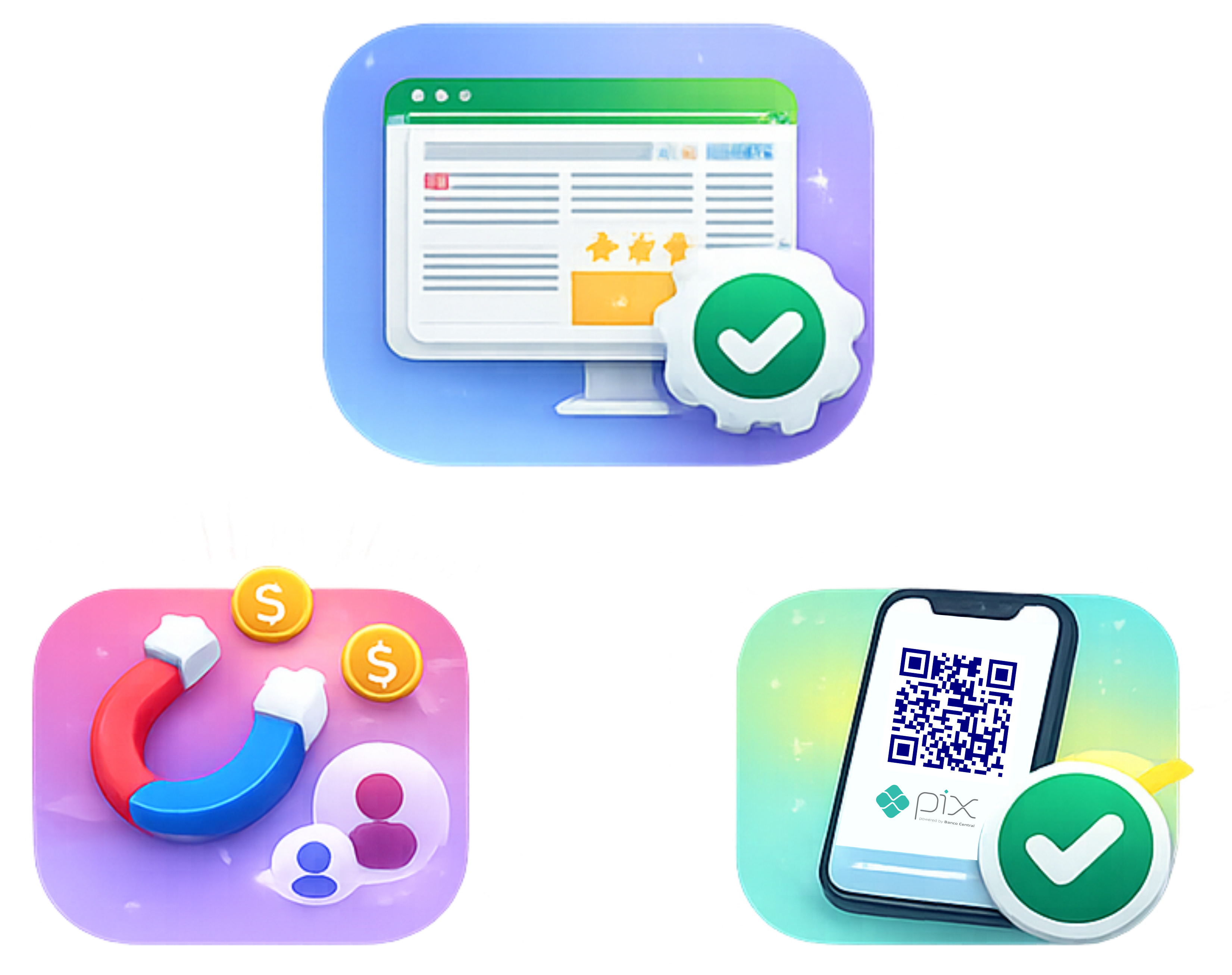 WebApp personalizado, programa de indicação e Link PIX do minhAi